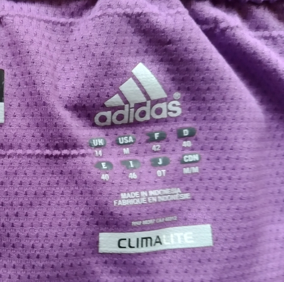 Purple Adidas Climalite Marathon Shorts - Picture 7 of 9